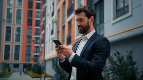 Businessman on phone