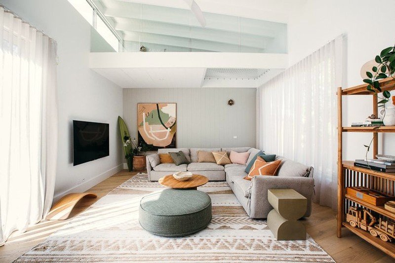 Motorised Curtains Complete A Stylish Family Home